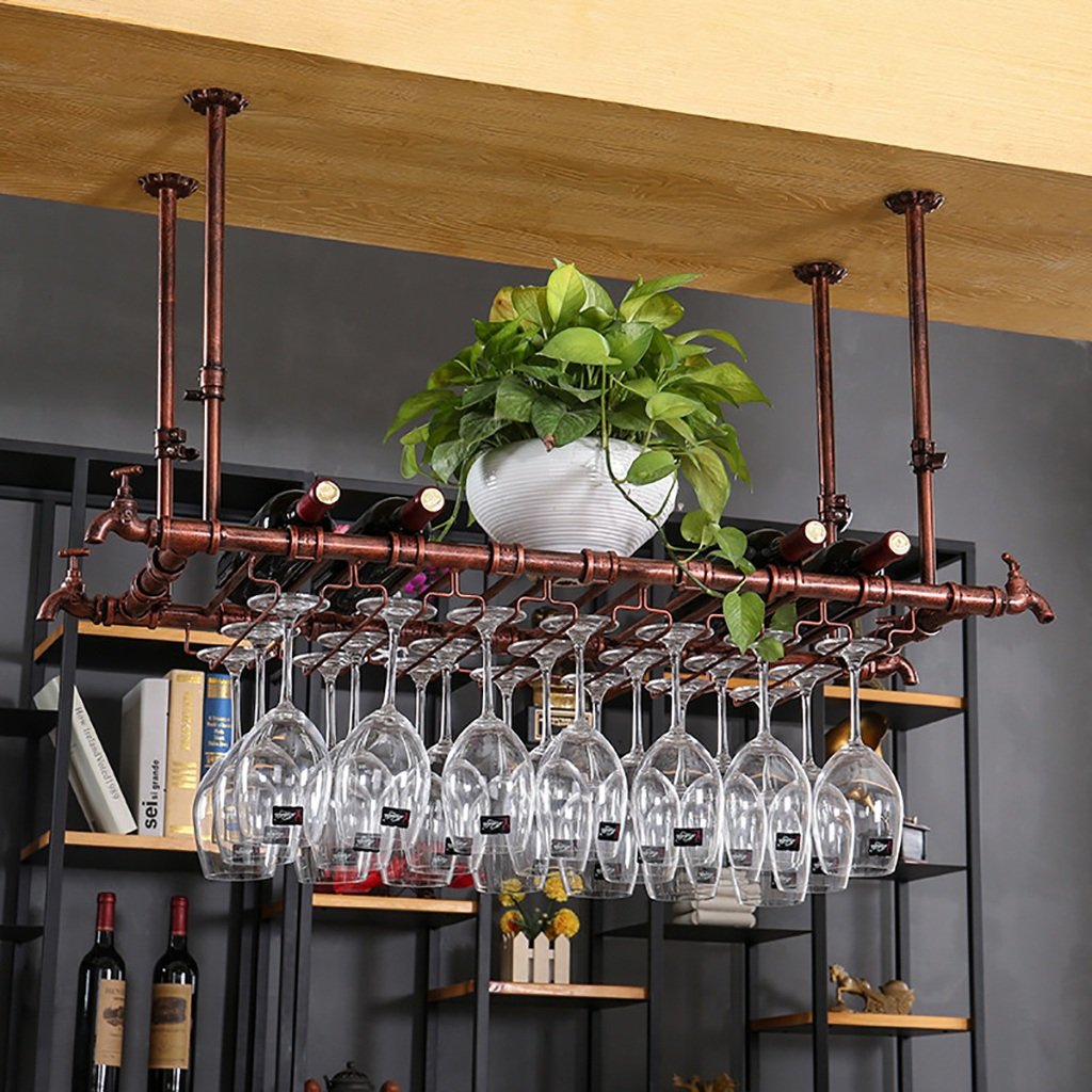 Casier à vin porte-verre suspendu pour libérer de l'espace en cuisine