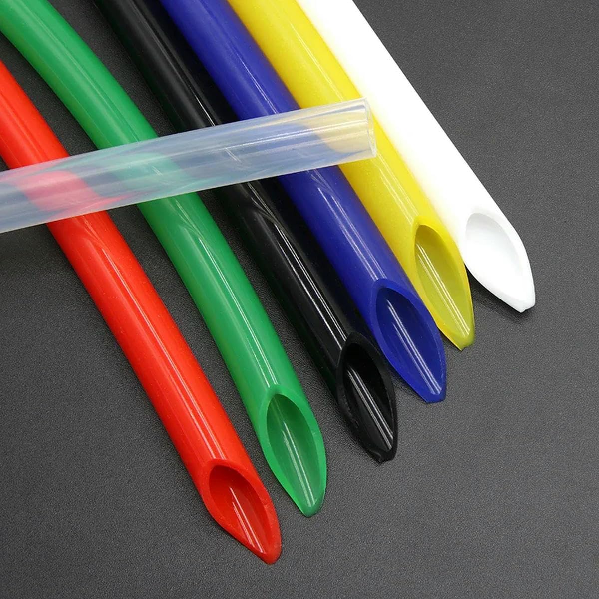 Tubo flessibile in gomma siliconica 8x12, 1/5/10 m, ID 8 mm x 12 mm, diametro esterno, tubo flessibile in silicone per pompa, nero, 10 metri, ID 8 mm x 12 mm, diametro esterno