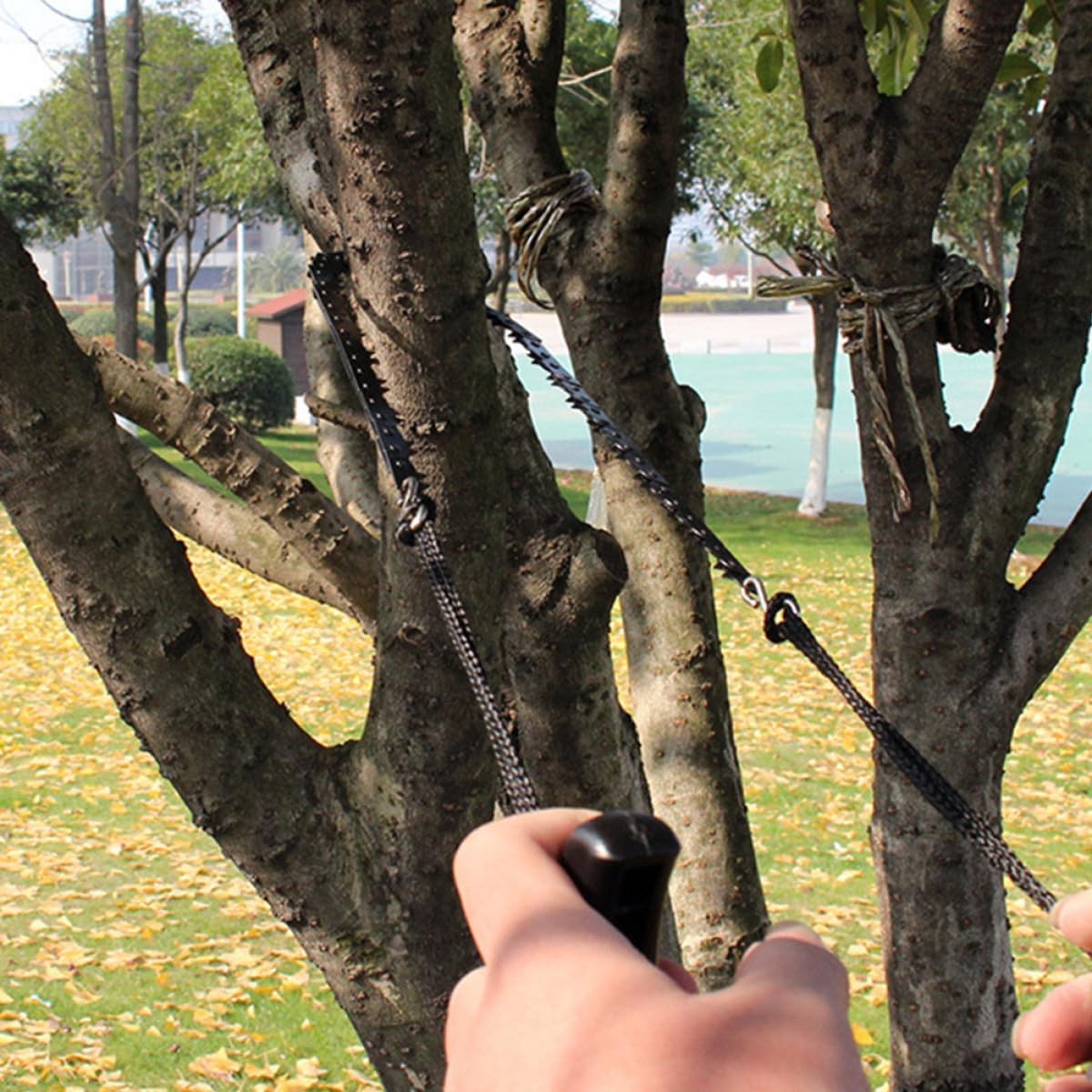 Portable Hand-held Survival Wire Saw Garden Logging Chain Outdoor Camping Hiking Backpacking Cutting Tool