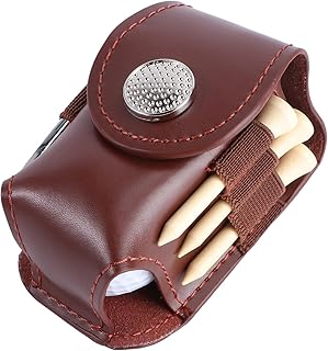 BESPORTBLE Suporte De Tee Bolsa Portátil Para Acessórios De Golfe Bolsa De Couro Bolsa De Golfe Portátil Bolsa De Bolsa Para Tee De Golfe Bolsa De Tee Bolsa De Golfe Ferramenta De Auxílio