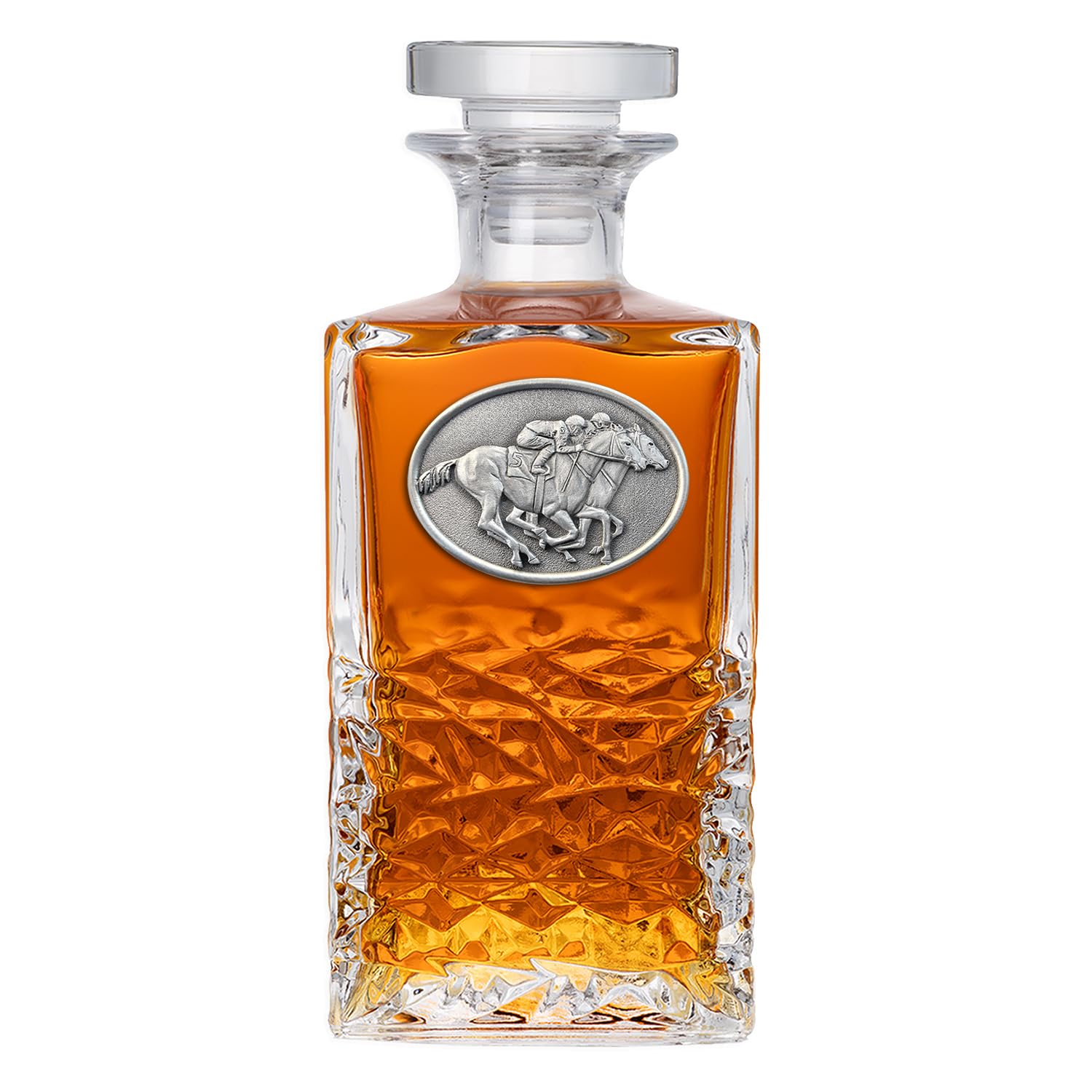 Heritage Pewter By a Nose Heritage Decanter | 25 OZ Liquor Pourer | Expertly Crafted Pewter Glass