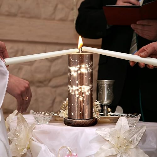 Vista 70 de Irenare Unity - Velas con soporte para ceremonia de boda, accesorios de decoración de boda, portavelas de cristal, vela para eventos formales