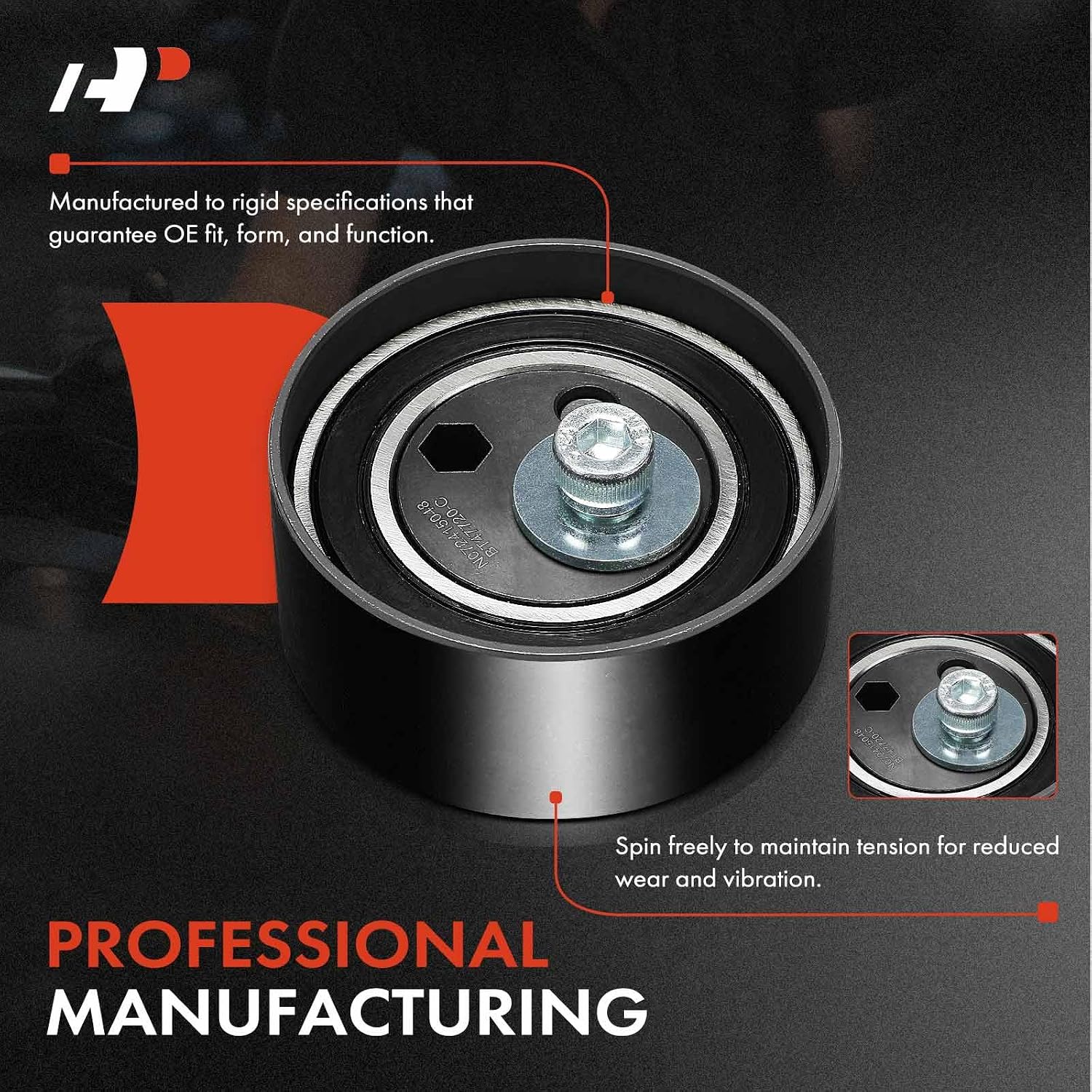 A-Premium Belt Idler Pulley Compatible with Volkswagen & Audi 2.7 2.8L | for Volkswagen Passat 1993 2001-2005 & Audi A4/A6 2000-2001, A4 Quattro 2000-2001, A6 Quattro 2000-2004, S4, Allroad Quattro