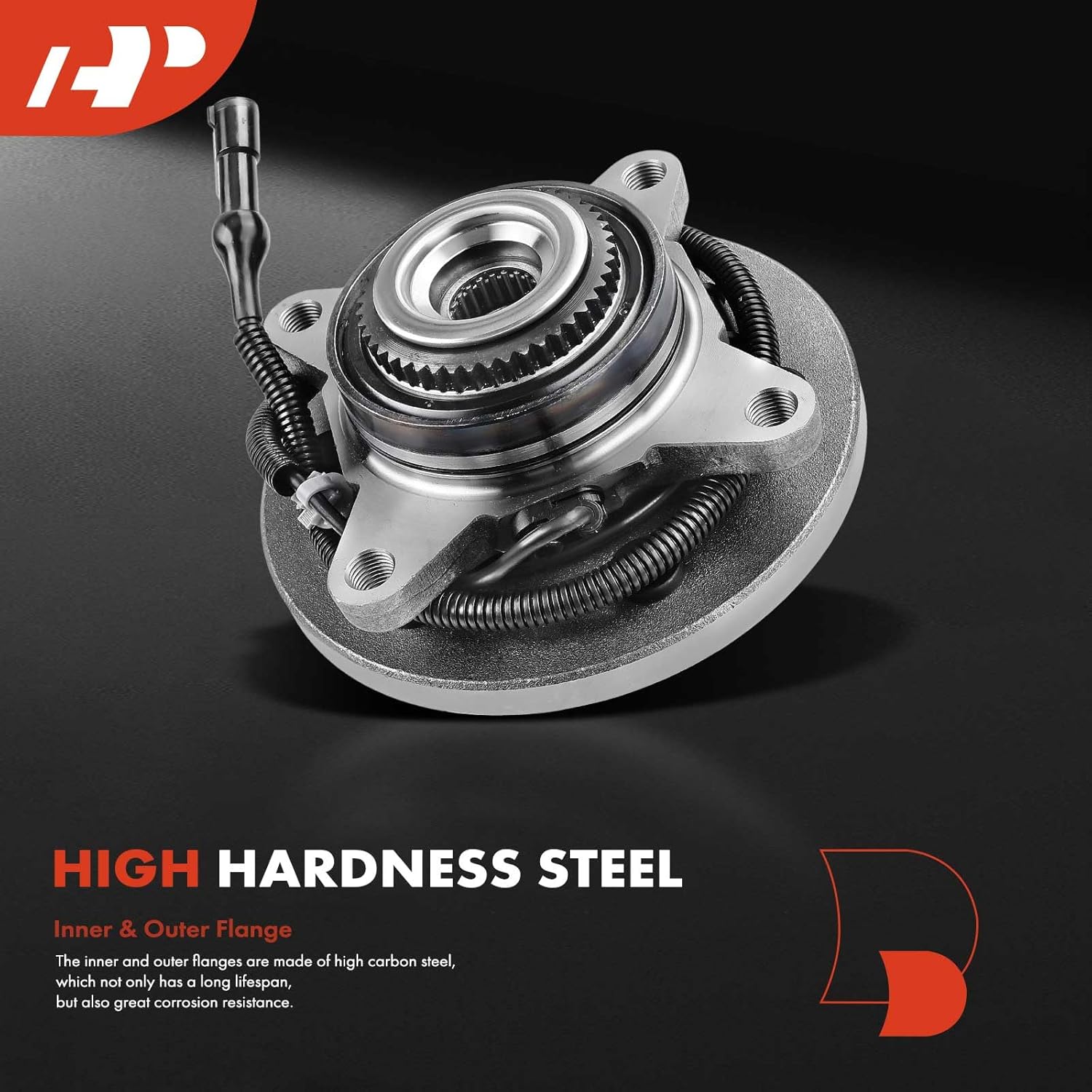 A-Premium Front Wheel Bearing and Hub Assembly with ABS & 6-Lug Compatible with Ford Expedition 2007-2010 & Lincoln Navigator 2007-2010, 4WD Only