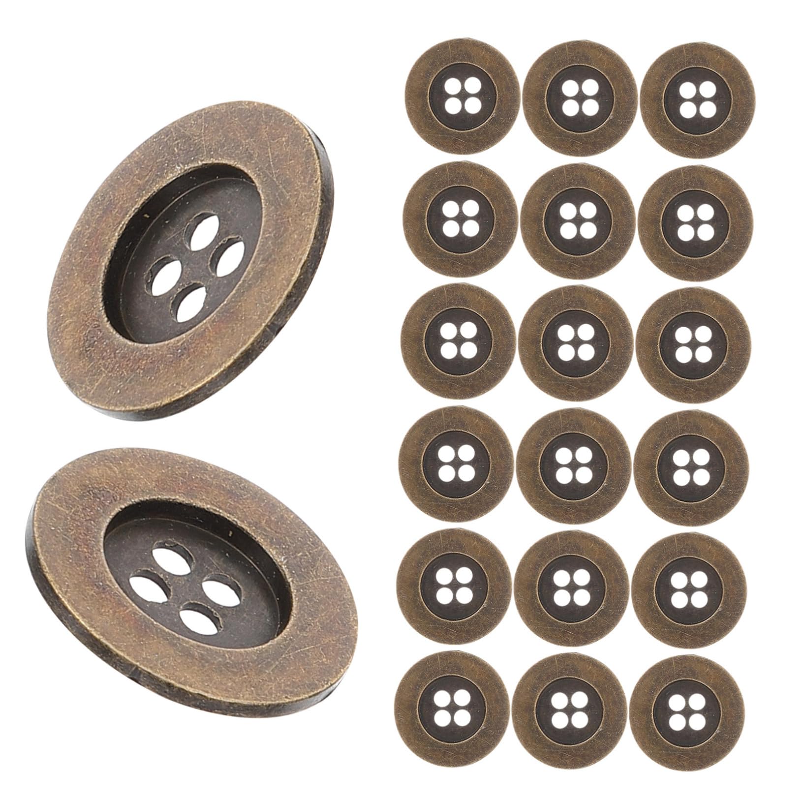 ARTIBETTER 5 Set Bottoni D'epoca Cucire Pulsanti Bottoni Assortiti Pulsante Foro Artigianali Bottone Del Cappotto Delicati Per Decoro Soprabiti Rame 20 Pezzi * 5