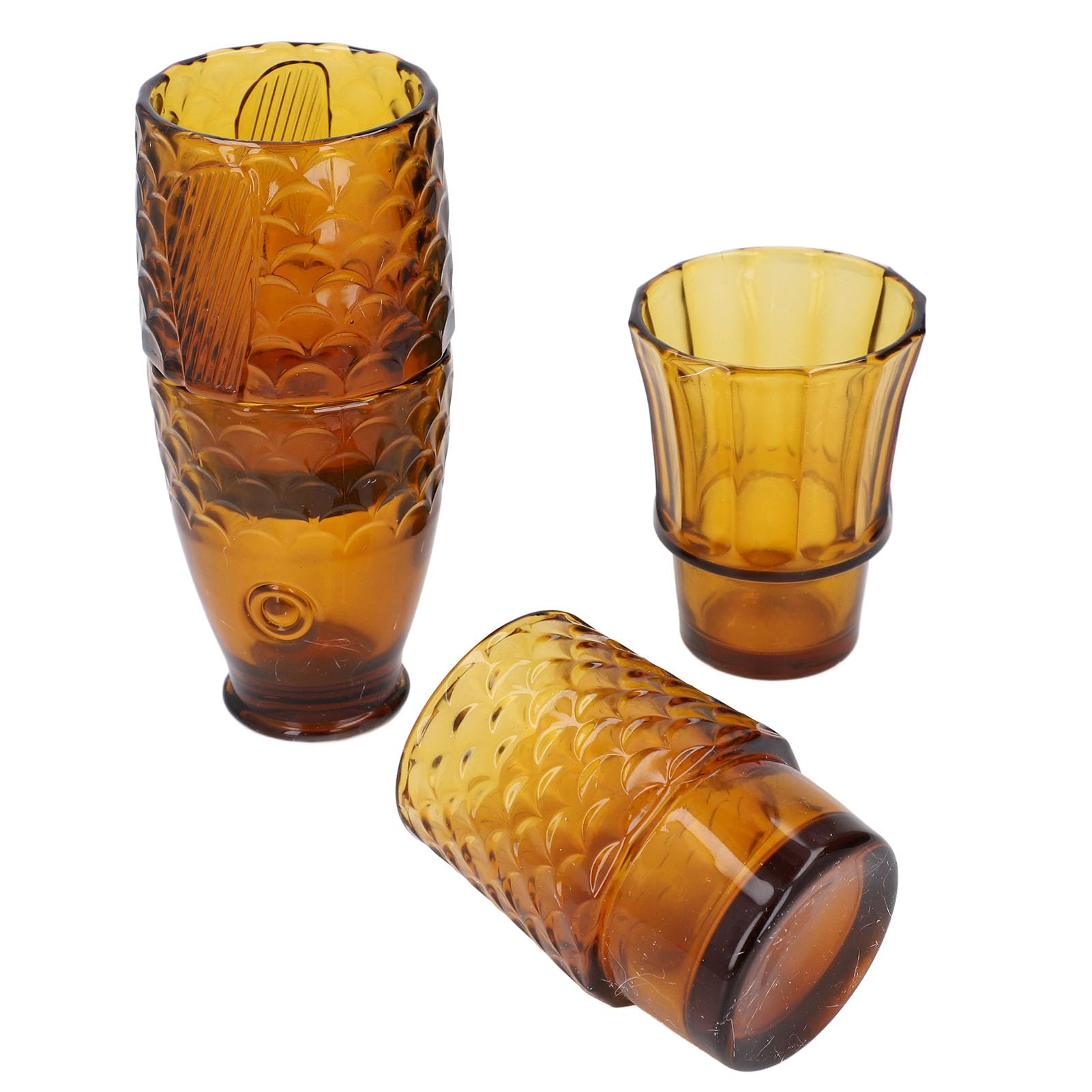 Fish Stackable Szklane kubki dekoracyjne szklanki do drinkingu do domu, baru, na imprezę