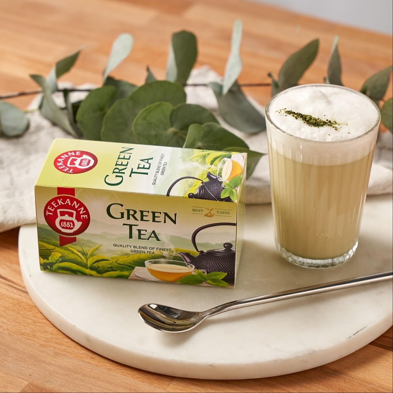 TEEKANNE - Green Tea Collection "Green Harmony" (6 x 20) - Grüner Tee-Set + Dekond Gift