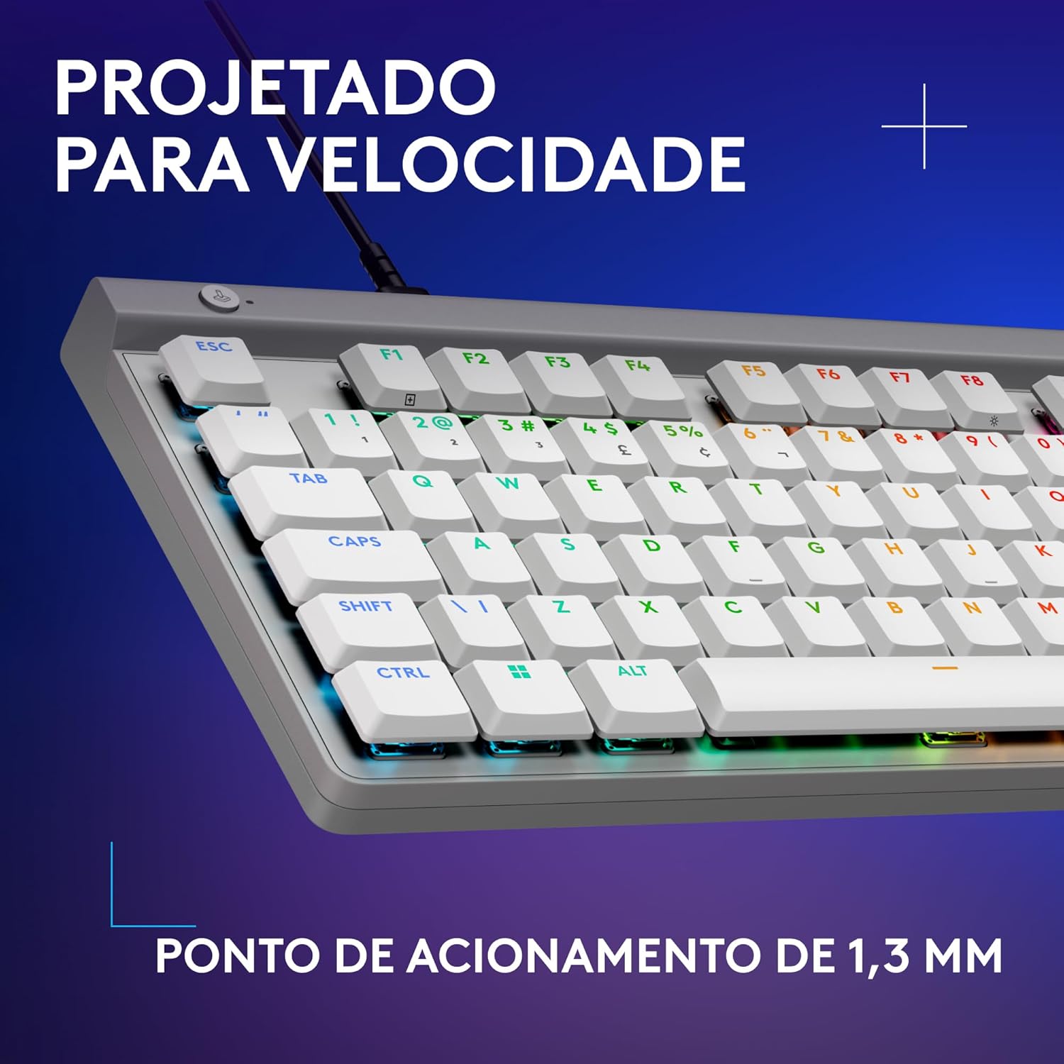Teclado Mecânico Gamer Logitech G515 com Design TKL, RGB LIGHTSYNC e Switch GL Brown Tactile - Branco 3 7158o6YhuML. AC SL1500