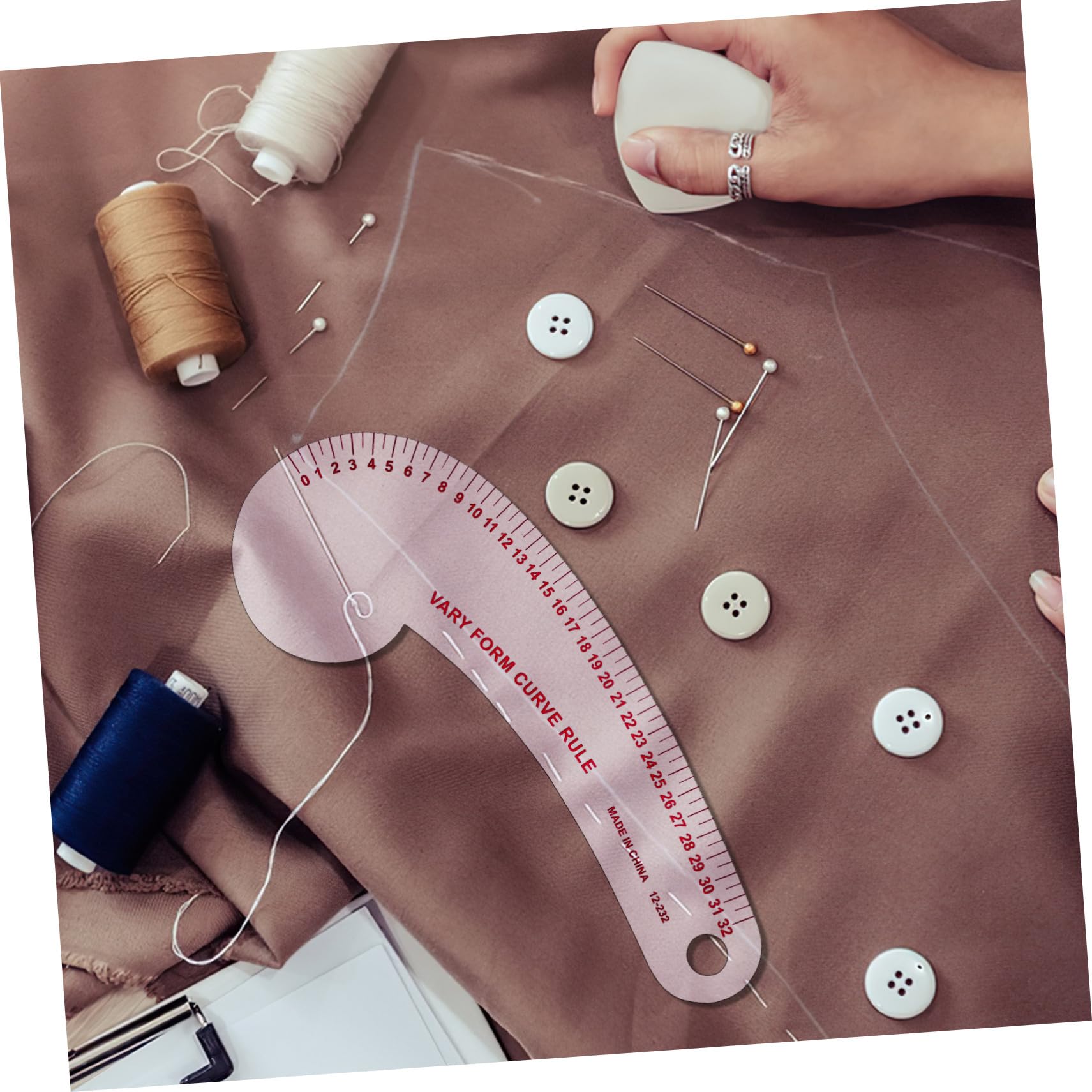 Reglas Costura Flexibles Plástico con Curvas Francesas y Medidor Ropa para Modistas Diseñadores y Principiantes Herramienta Patrón Prendas