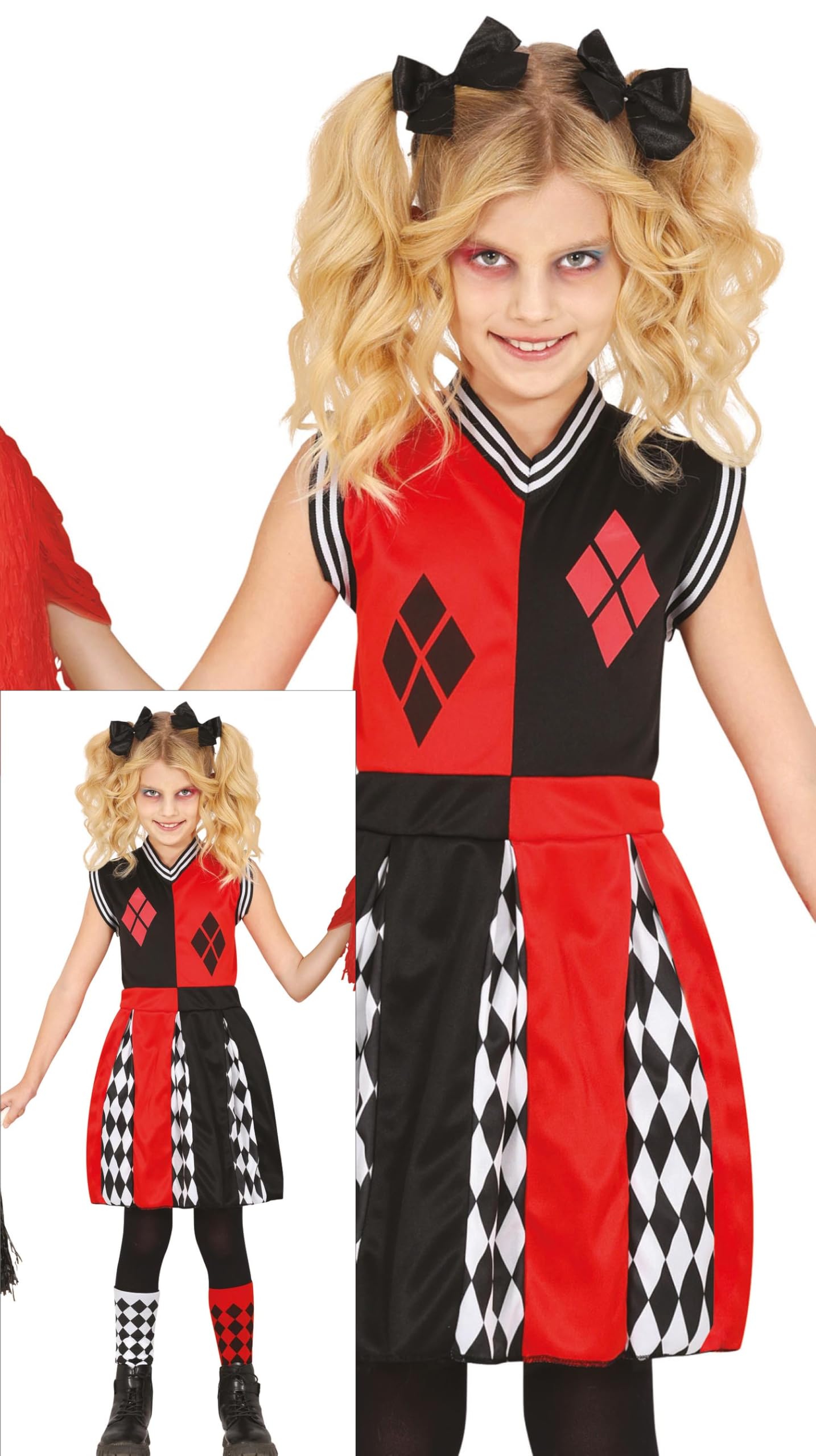 FIESTAS GUIRCA 78238 Costume, Black Red, 7-9 años