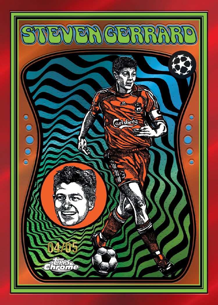Topps Chrome® UEFA Club Competitions 2025-26 - Value Box (contiene 7 confezioni per scatola, 4 carte per confezione)
