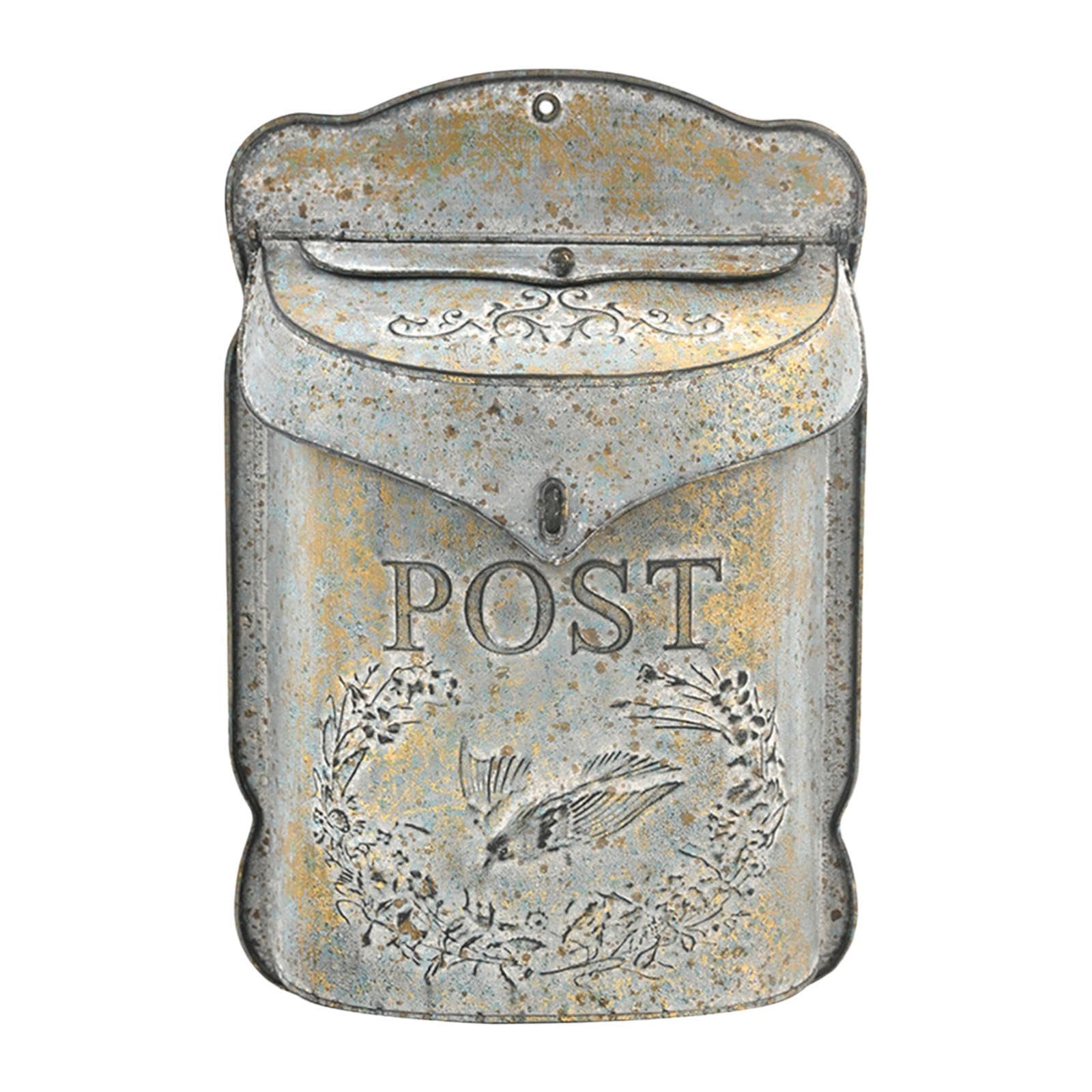 Boîte aux lettres vintage verrouillable pour stopper les vols et le courrier mouillé
