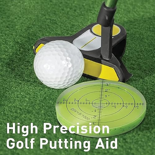 Miniatura 2 de Ujicde Pro Putt - Lector verde, marcador de pelota de golf, ayuda para poner golf, herramienta de lectura redonda de nivel de burbuja de alta