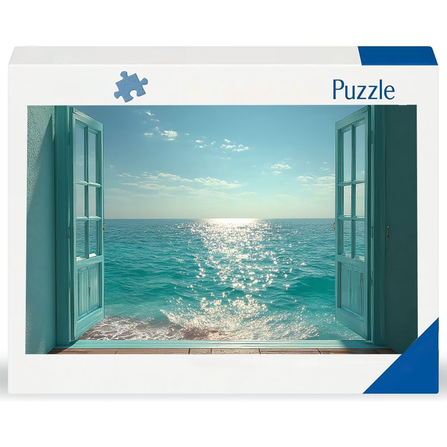 Puzzle para Adultos 1692 Piezas, Vista al mar Puzzle, Difícil, Desafiante, Rompecabezas Encajan Perfectamente, Letras en la Parte Posterior, sin Polvo, Regalo para Personas Mayores (179x31cm) v-292