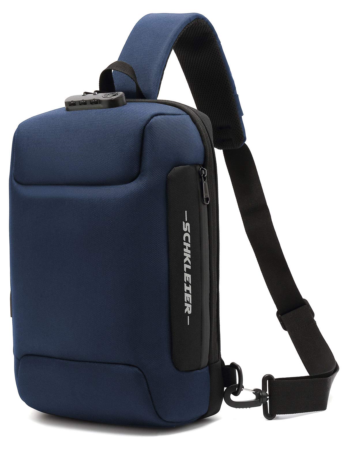 SchkleierSling Bag USB Anti-theft Laptop Backpack, 13.3 Inch Casual Chest Shoulder Daypack for Men and Women