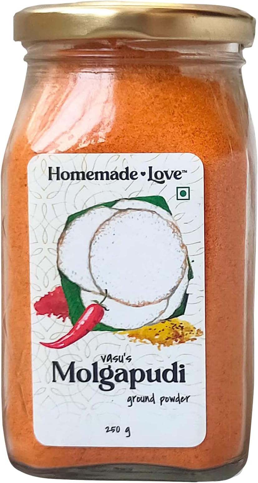 Homemade Love Idli Chutney Powder (250gram)|South Indian Style Molgapudi|Instant Gunpowder Chutney|Perfect For Idli, Dosa, Appam, Rice, Chapati, & Roti|No Added Onion & Garlic
