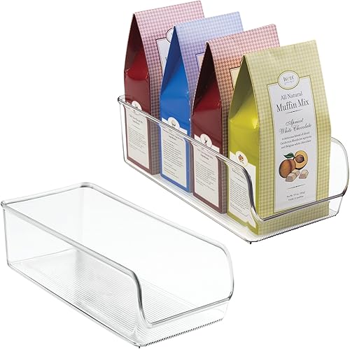 Miniatura 2 de iDesign Linus - Contenedor organizador de plástico para refrigerador y congelador, contenedor transparente para alimentos, bebidas, organización de