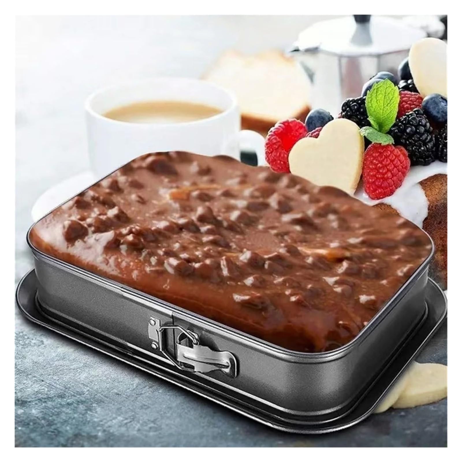 Antihaftbeschichtete Bratpfanne, rechteckig, Backblech, Brot, Kuchen, Backgeschirr, DIY, Gebäck, Küchenutensilien