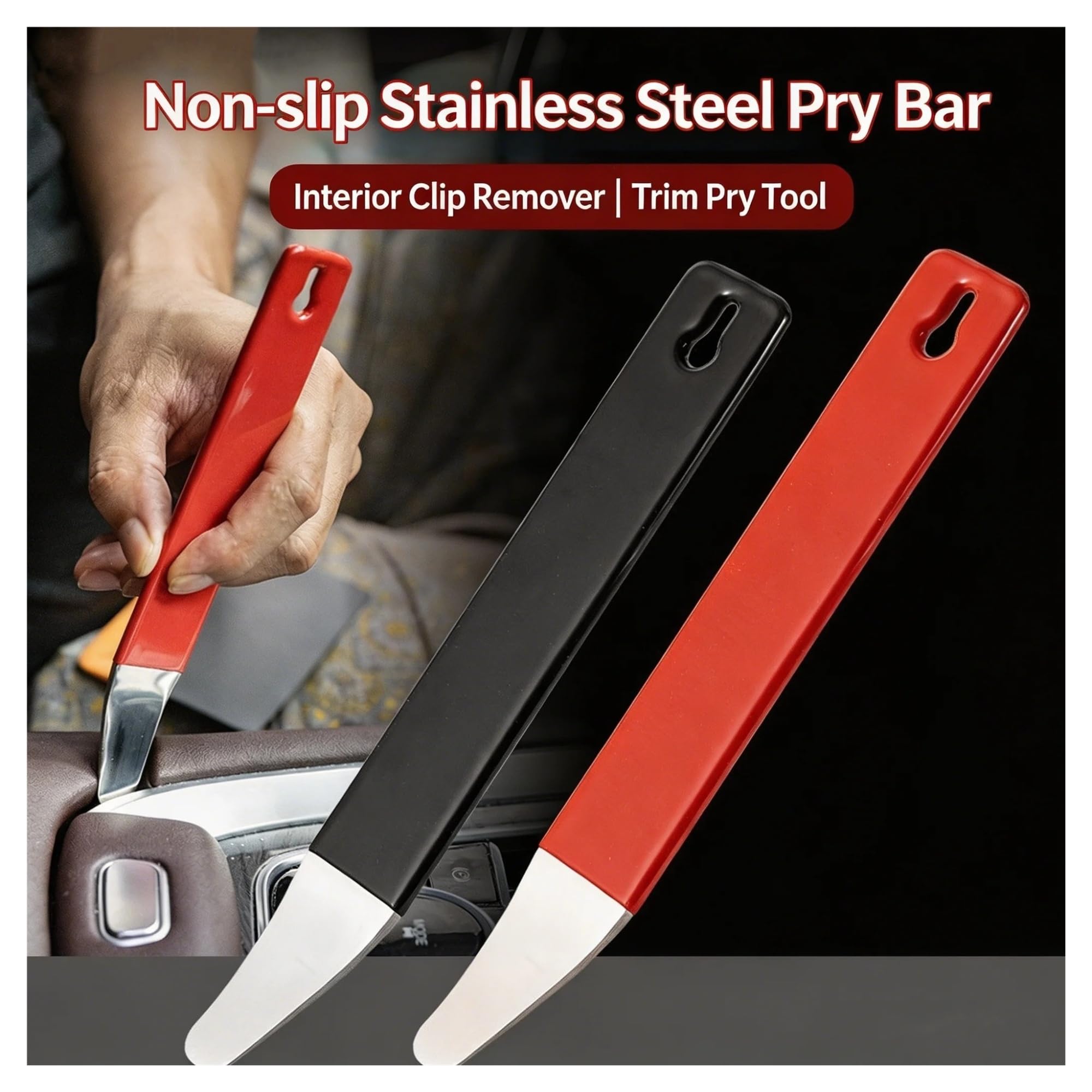 1 szt. Car Trim Removal Tool Audio Panel Fastener Disassembly Pry(czarny)