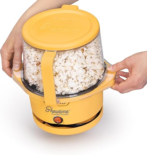 Miniatura 2 de Presto 05206 Showtime Gourmet - Palomitas de maíz con aceite  9 tazas, cuenco integrado para servir, diseño compacto, cerámica antiadherente, libre