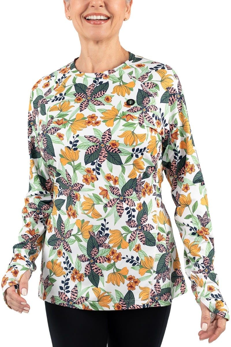 Coolibar UPF 50+ Women's Devi Long Sleeve Fitness T-Shirt - Sun Protective