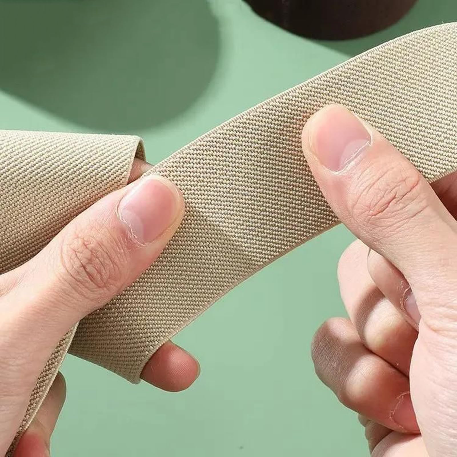 Fasce Elastiche Larghe e Piatte 5 Metri di fettuccia di Nylon Colorata da 10 a 50 mm, for Abbigliamento, Accessori for Cucire Fai da Te, Rosso, 10 mm(Green,10mm)
