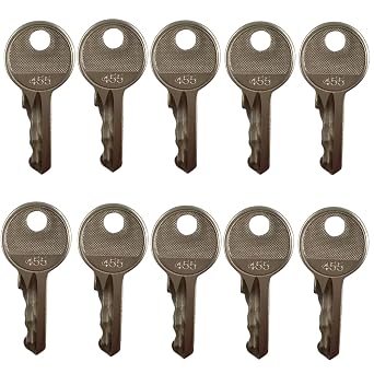21982gt 455key 104466 SJ104466 Ignition Keys,10pack ARELLY Equipment Forklift Key Compatible for Skyjack Lifts, New Genie Lifts, Boom Lifts Scissor...