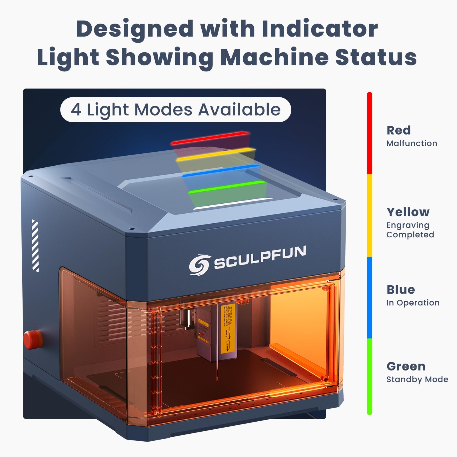 SCULPFUN iCube Ultra 12W macchina per incisione laser portatile e macchina per incisione laser con filtro del fumo, completamente chiusa, messa a fuoco automatica, per incisione fai da te, legno