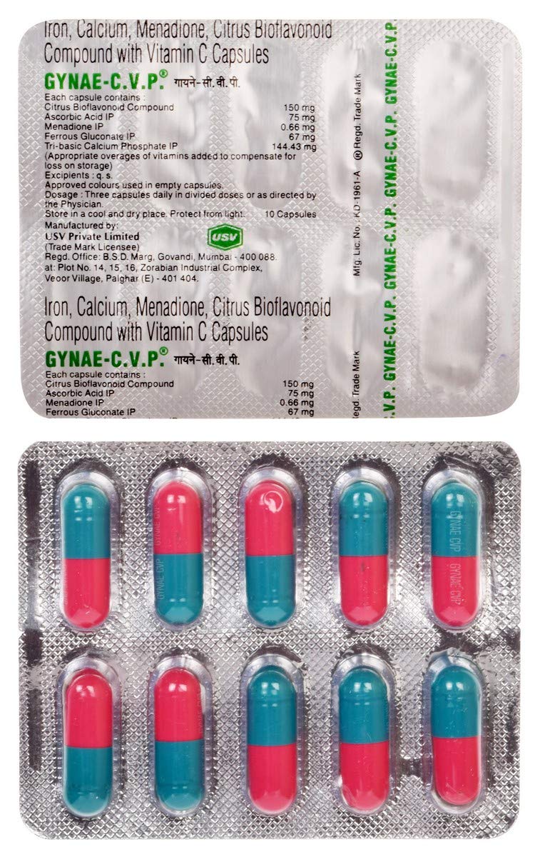 Gynae-C.V.P - Strip of 10 Capsules