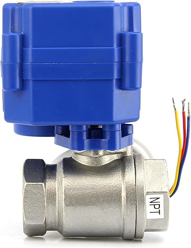 Miniatura 3 de U.S. Solid CR-02 Válvula de bola motorizada, 3 cables, Gris, 2.00watts, 12.00 volts