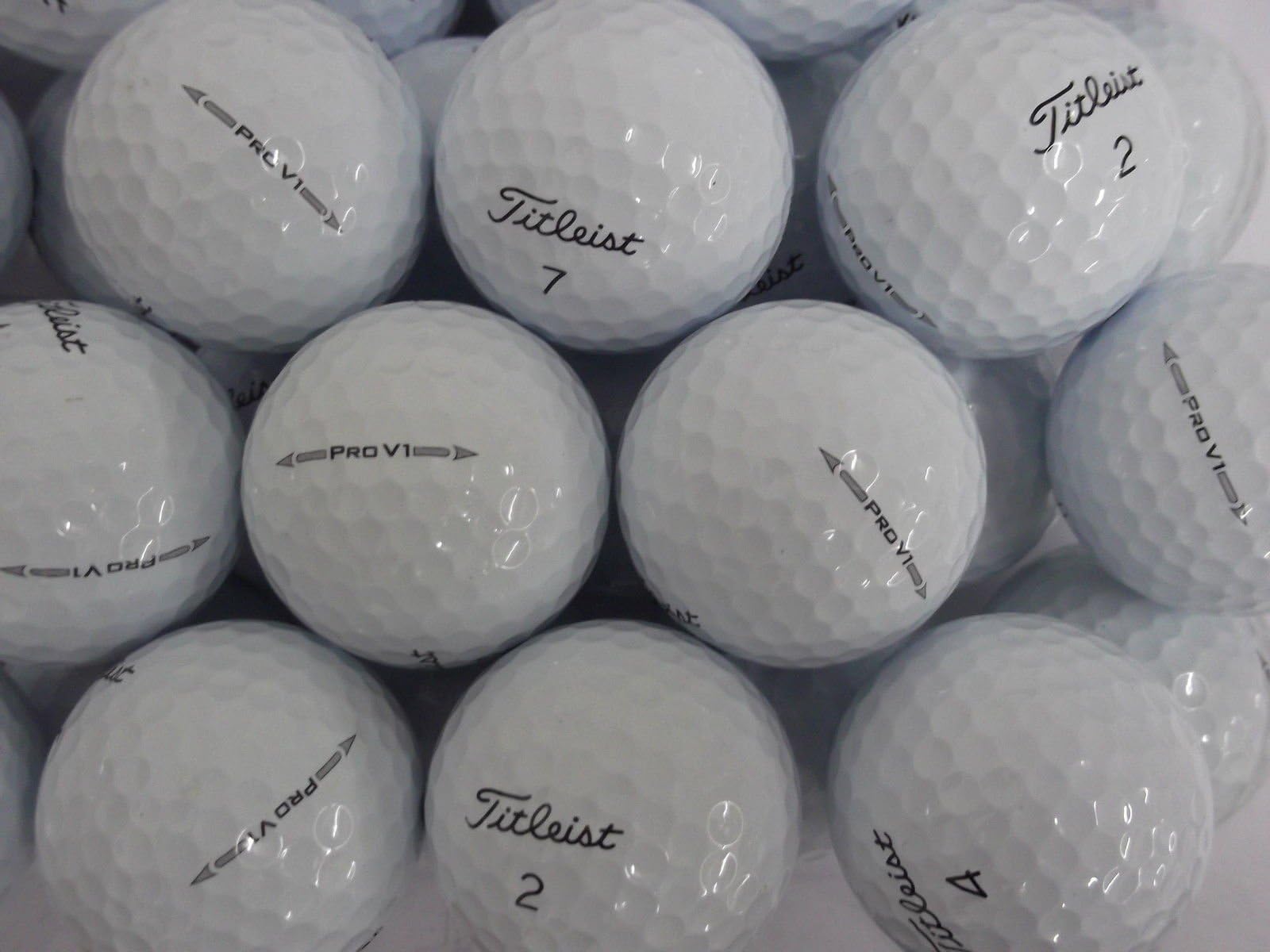 titleist pro v1 12 GREY ARROW MODEL GOLF BALLS PEARL/GRADE A LAKE BALLS (used not new)