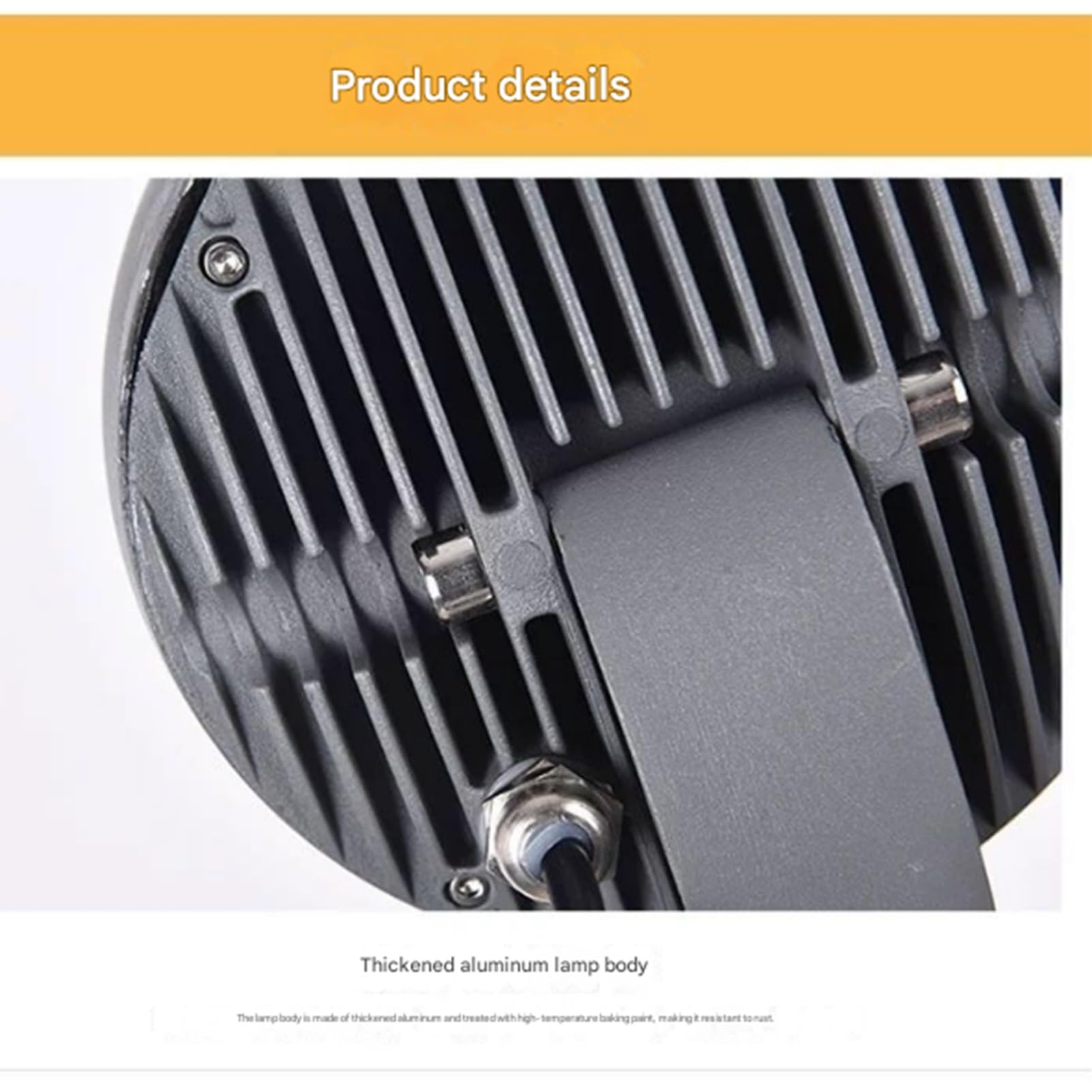 Projecteur Rotatif – Éclairage De Pelouse, Projecteur pour Arbres De Parc À 270°, Lampe D'extérieur Décorative Ronde, Étanche IP65(A-Warm White,220(30W))