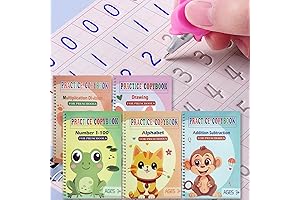 5 Pack Kindergarten Math Workbook with Pens