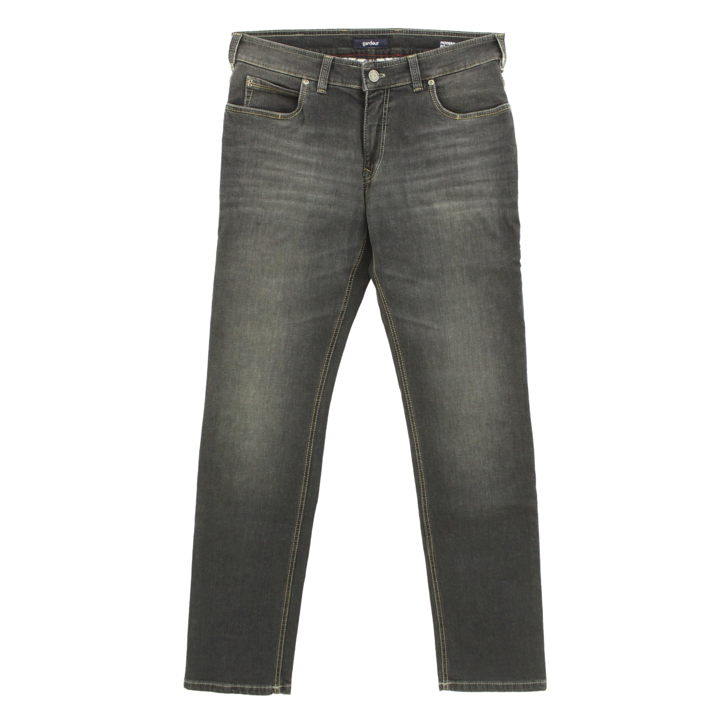 Atelier GARDEUR Batu Men's Stretch Denim Trousers Anthracite, Charcoal, 32 W/32 L