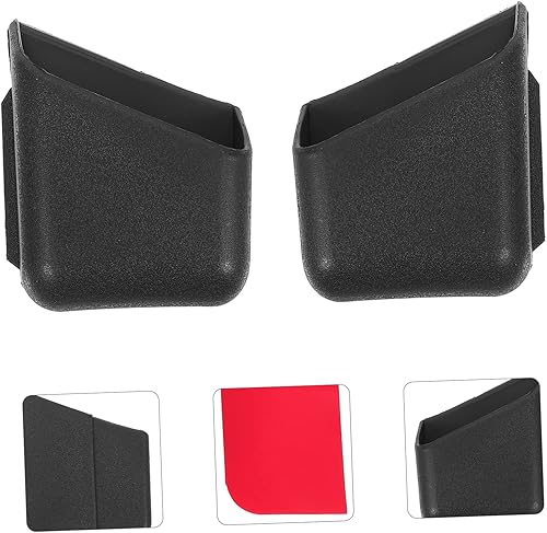 Miniatura 8 de VICASKY 4 cajas de almacenamiento de plástico para llevar, caja organizadora de plástico, caja de almacenamiento adhesiva, cajas de almacenamiento