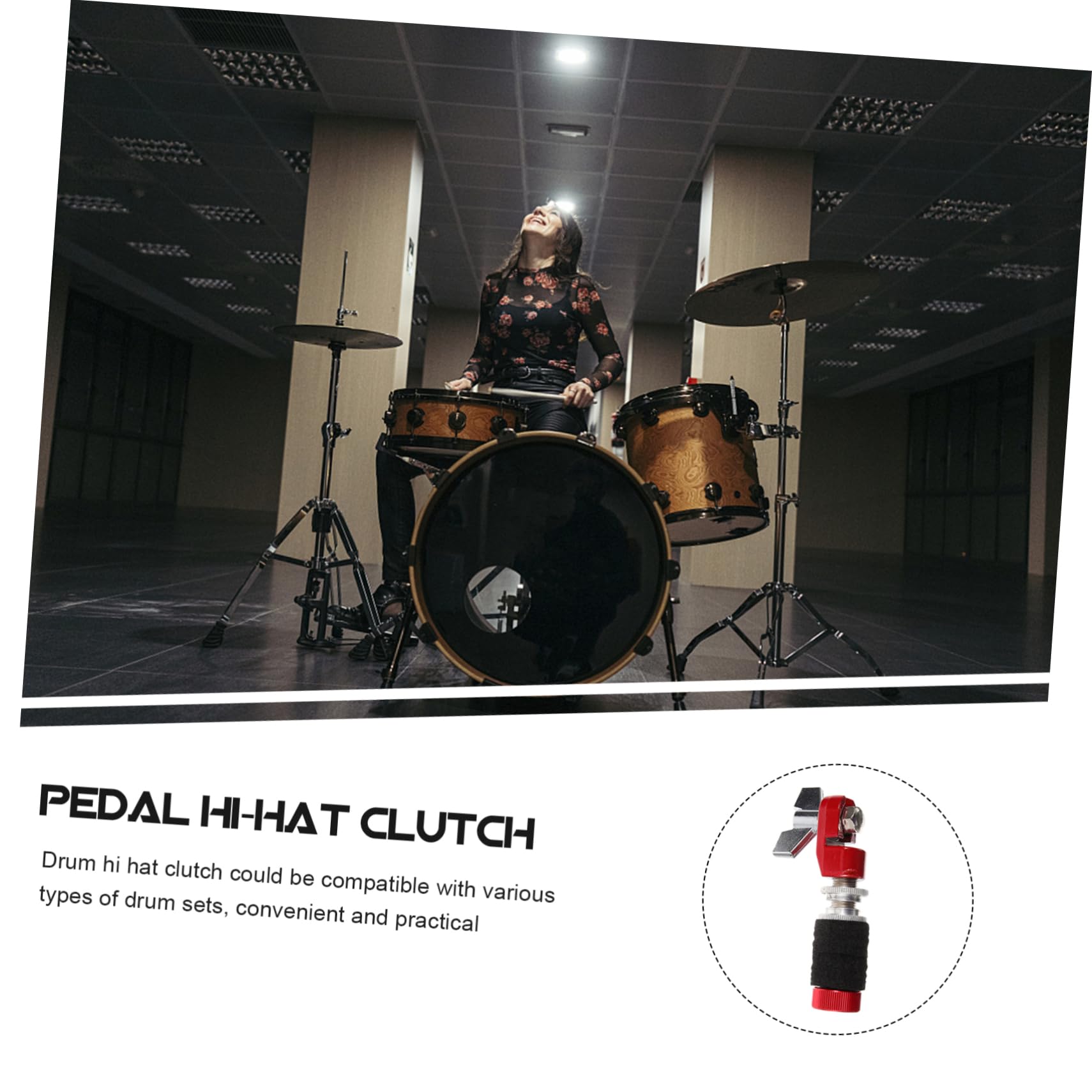 Hemoton Hi Hat Fixing Screw Drum Accessories and Parts Hi Hat Replacement Hardware