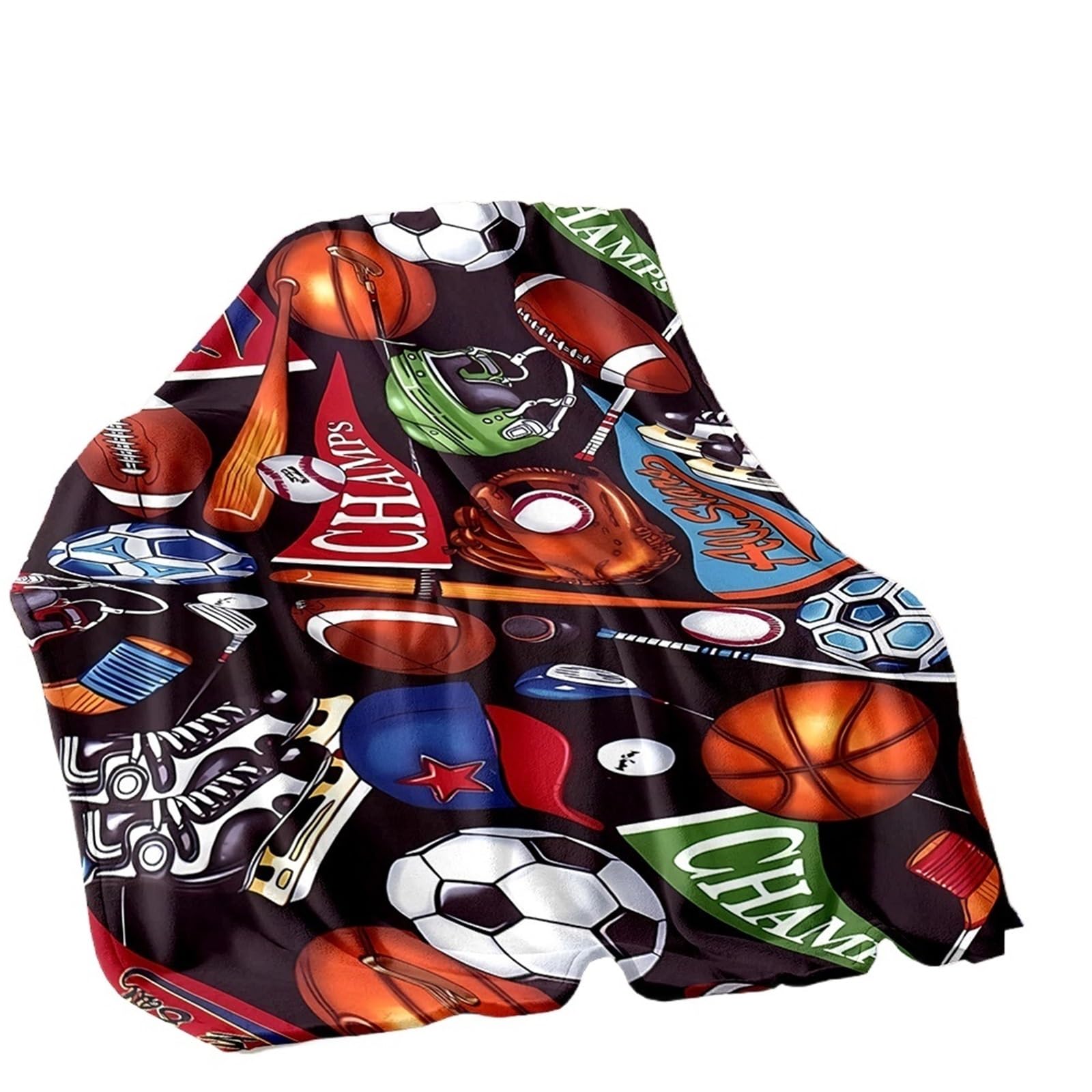 WSQHAO Football Sports Theme Blanket For Bed Bedroom Sofa Picnic,Throw For Cover Outdoor Leisure Trip Nap for Bed Couch(Color6)