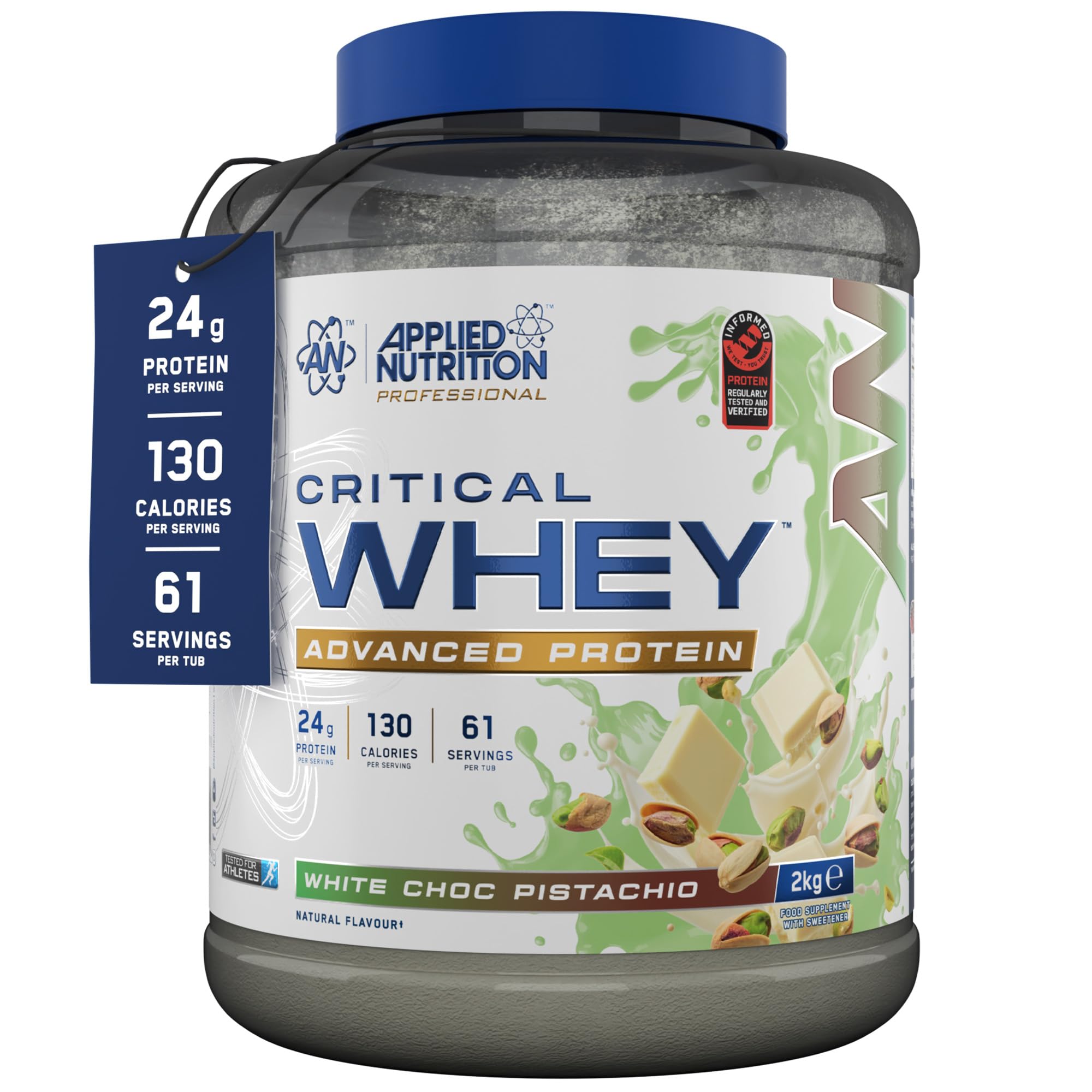 Applied Nutrition Critical Whey Protein Powder - White Choc Pistachio