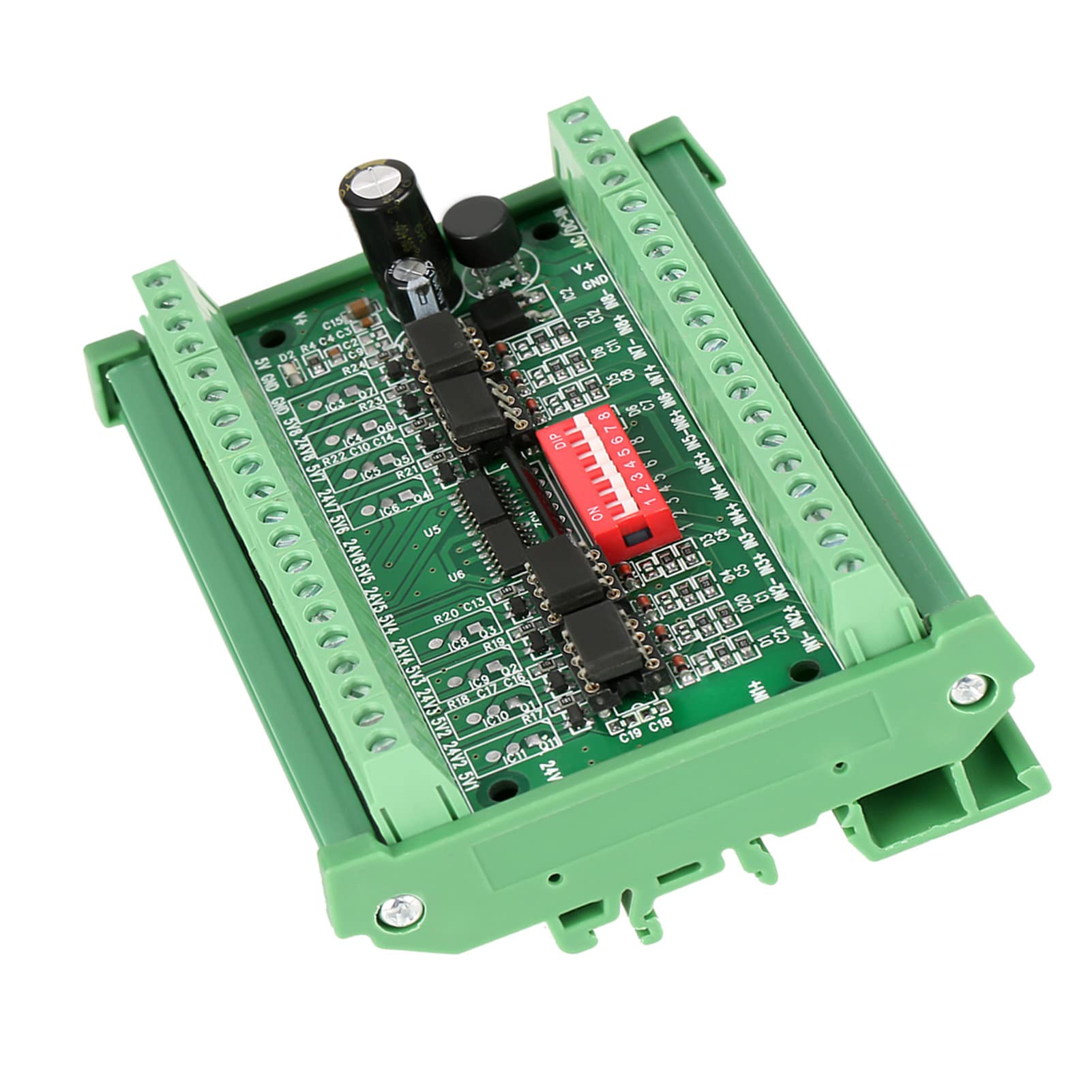 10MHZ 8 canales de NPN / PNP a NPN 5V / 24V Módulo convertidor de nivel conversión de señal de onda cuadrada