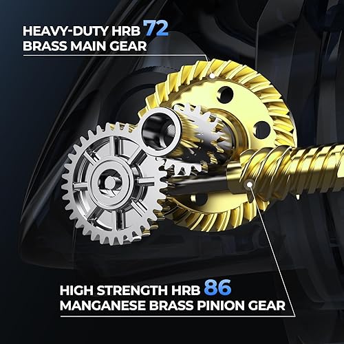 Miniatura 6 de KastKing ReKon Saltwater Spinning Fishing Reel – Up to 55LBs Max Drag Big Game Fishing Reel - Innovative NyliTech Body- Water Resistant - MaxiDur