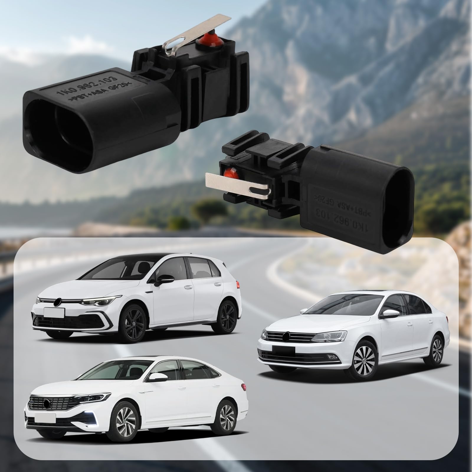 Interruptor de maletero compatible con Golf 5 EOS Passat 2004-2008, Interruptor de Maletero 1K0962103 Tapa del Maletero Compatible con Passat Golf 5 EOS, 1K0962103 | 1K0962103 - Tapa para maletero (1 unidad)