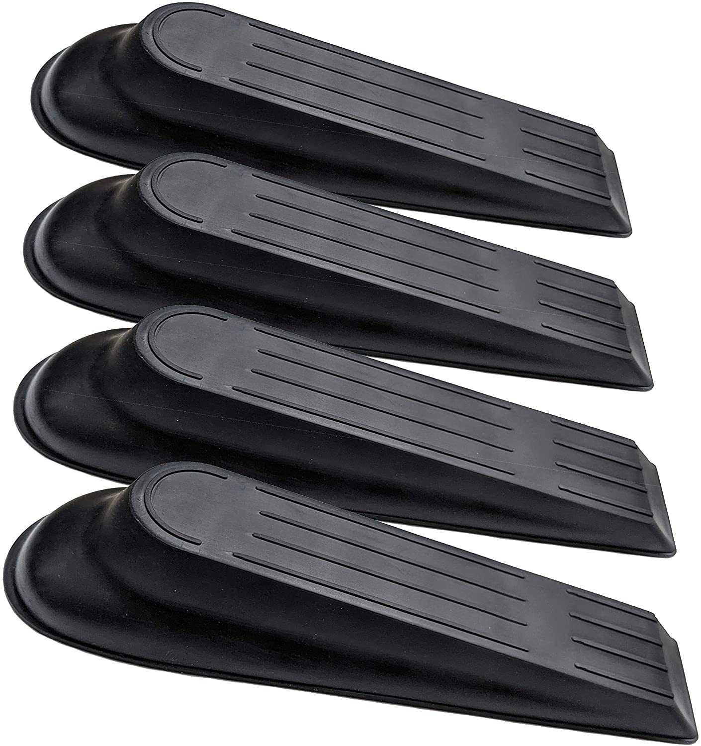 Buy ALING Door Stopper Set Pack of 4 Portable Black Flexible Jammer