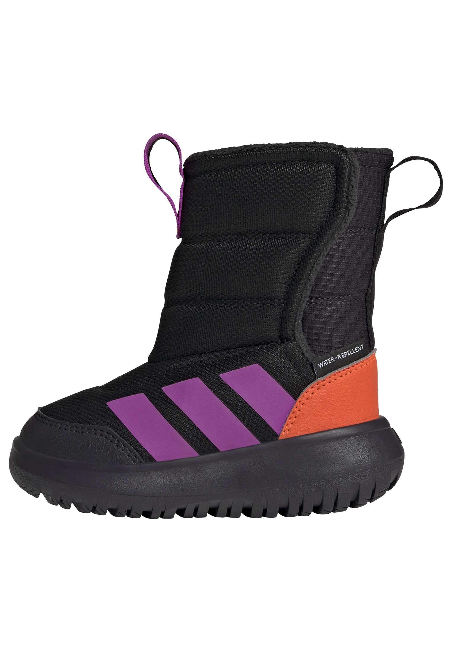 adidas Unisex Baby WINTERPLAY Shoes Infants, Core Black/Purple Burst/Impact Orange, 4 UK Child
