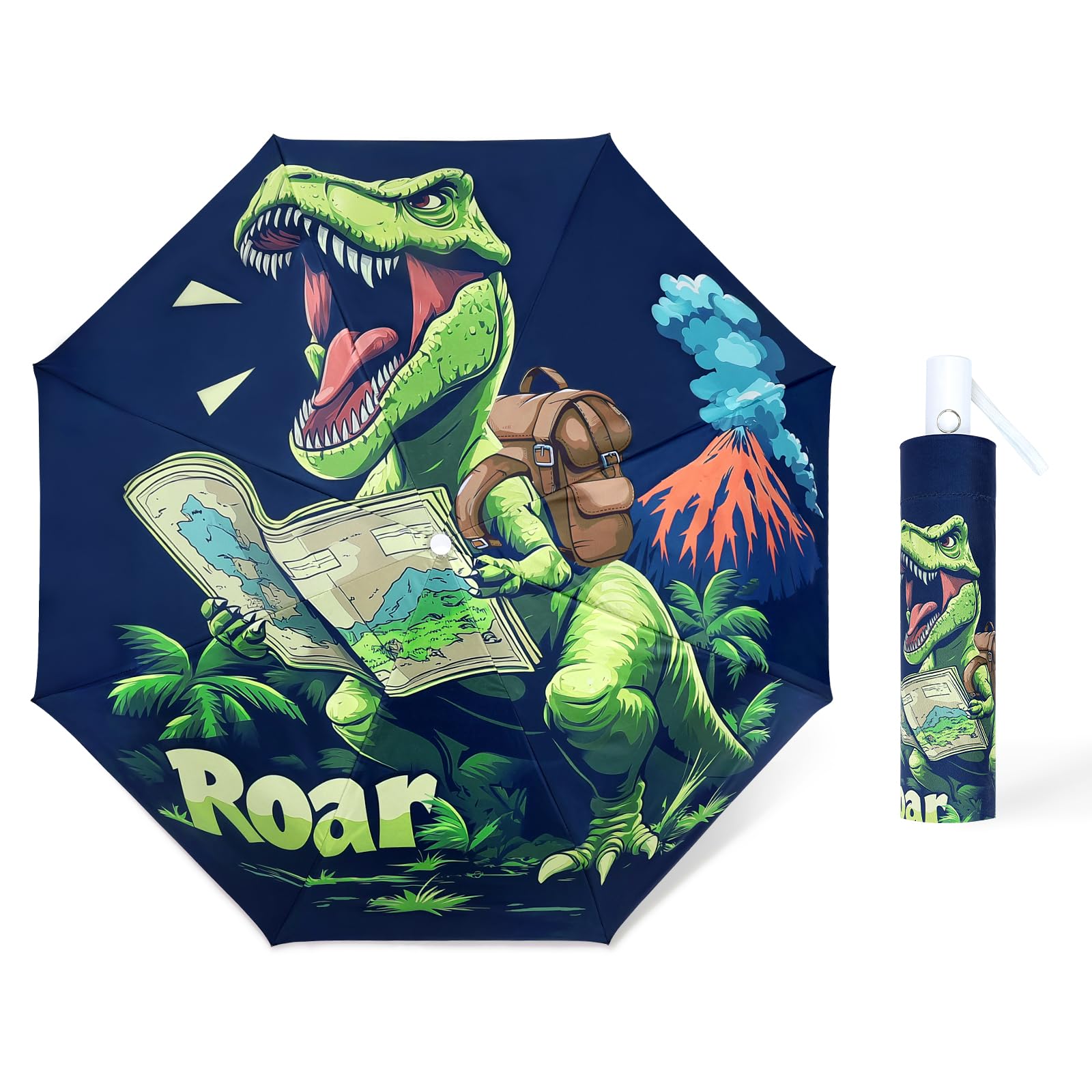 decalsweet Kids Folding Umbrella Toddler Umbrella with UV Protection Portable Auto Open/Close Anti-rebound Safe Design Windproof, Compact, Lightweight