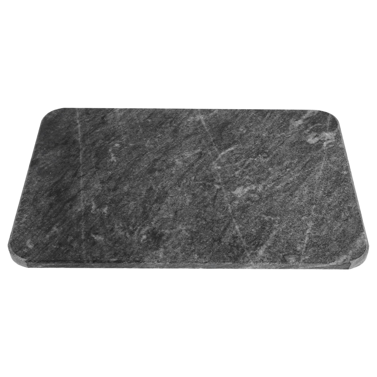 Planche de service en marbre avec texture unique noire rectangulaire pour buffet