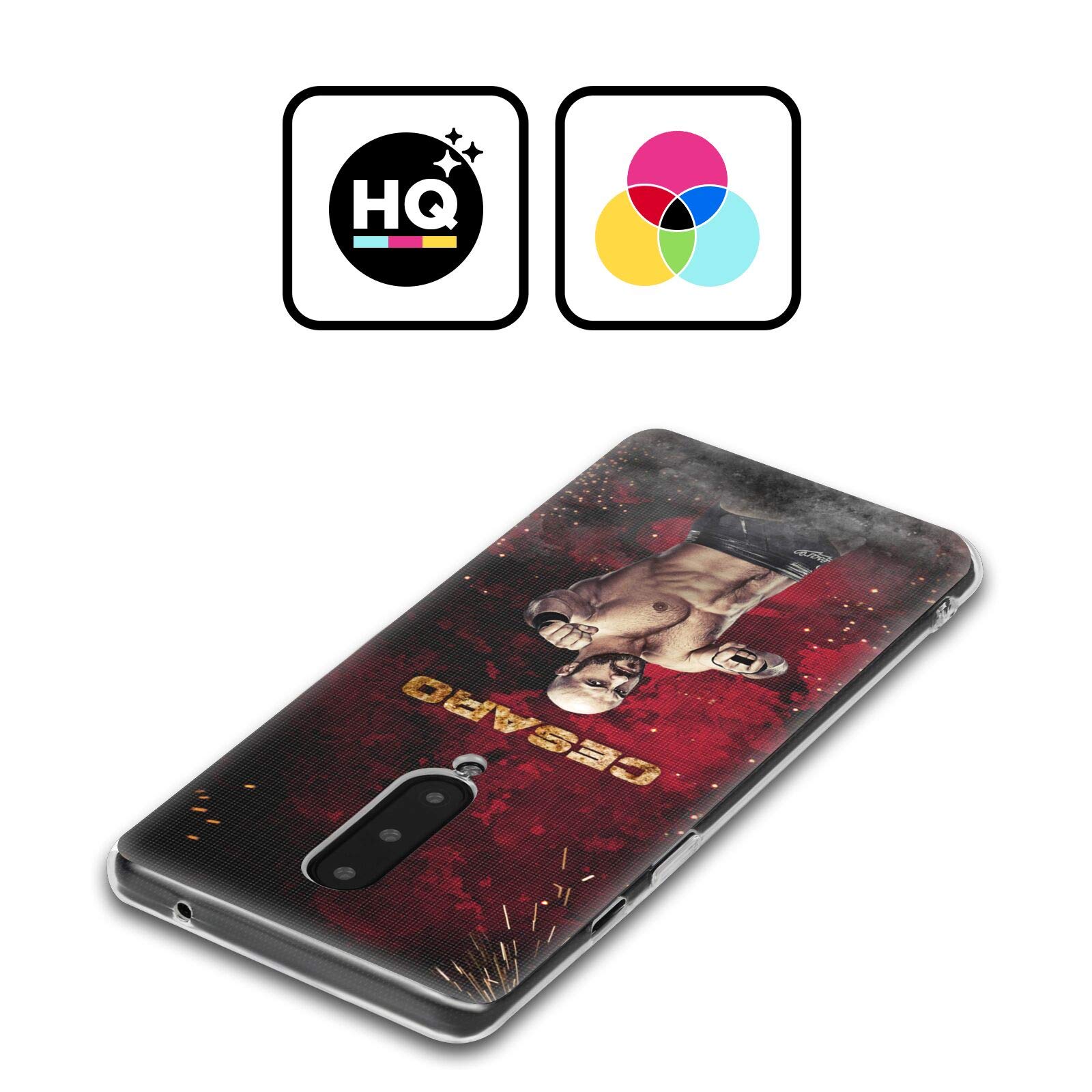 Head Case Designs Officially Licensed WWE LED Image Cesaro Soft Gel Case Compatible with OnePlus 11 5G