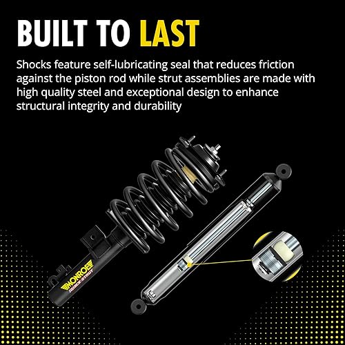 Miniatura 5 de Monroe 1000054VK Juego de 4 piezas de amortiguador de suspensión delantera y trasera y muelles helicoidales para Hyundai Sonata 2012-2014, Kia