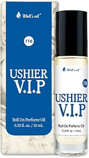 Well's Oil Roll-On Perfume Oil (Ushier V.I.P) | Crispy & Woodsy Notes | Long-Lasting | Paraben-Free | 0.33 Fl Oz / 10 ml