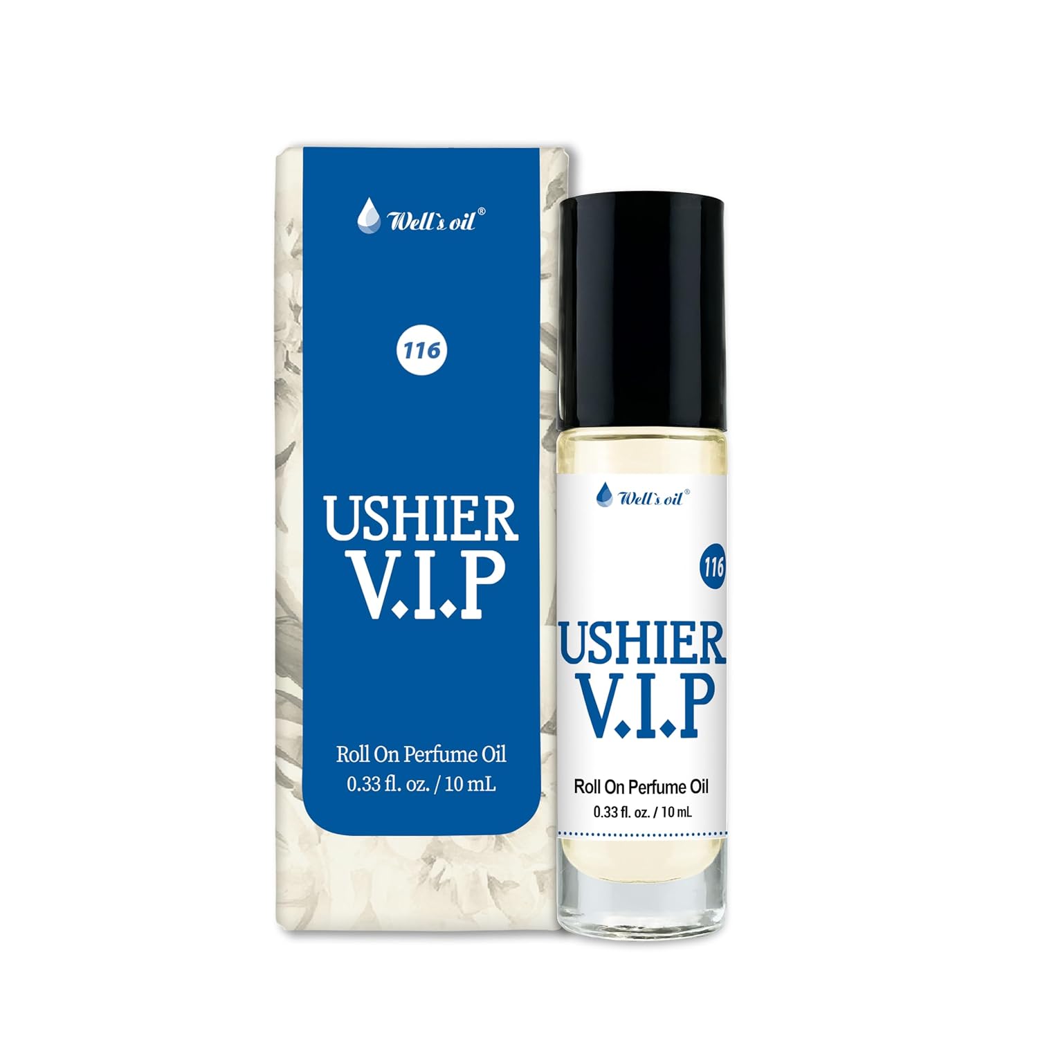 Well's Oil Roll-On Perfume Oil (Ushier V.I.P) | Long-Lasting | Paraben-Free | 0.33 Fl Oz / 10 ml