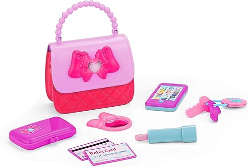 Miniatura 6 de Playkidz - Mi primer juego de bolsa de princesa, 8 piezas, bolsa y accesorios de juego para niñas, juguete de simulación con accesorios de niña